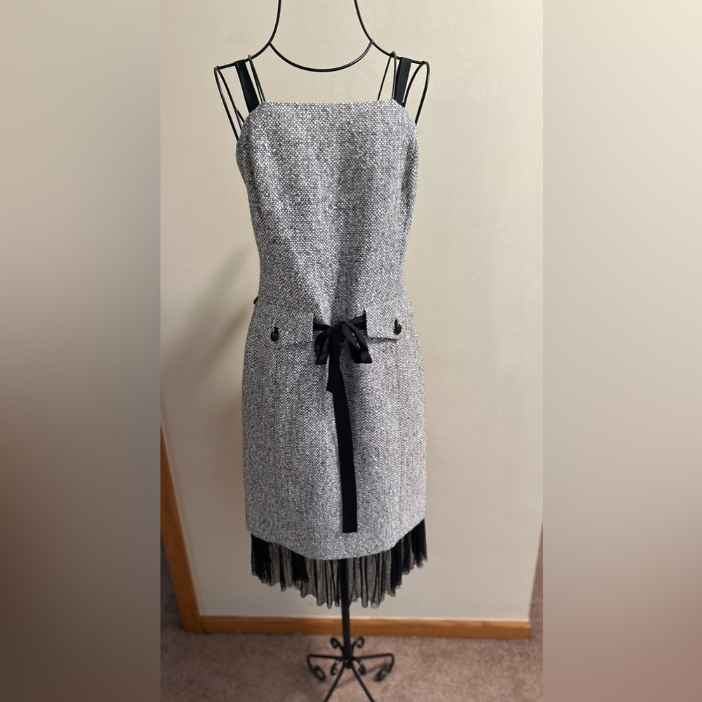 Carlisle Vintage Tulle Fringe Dress